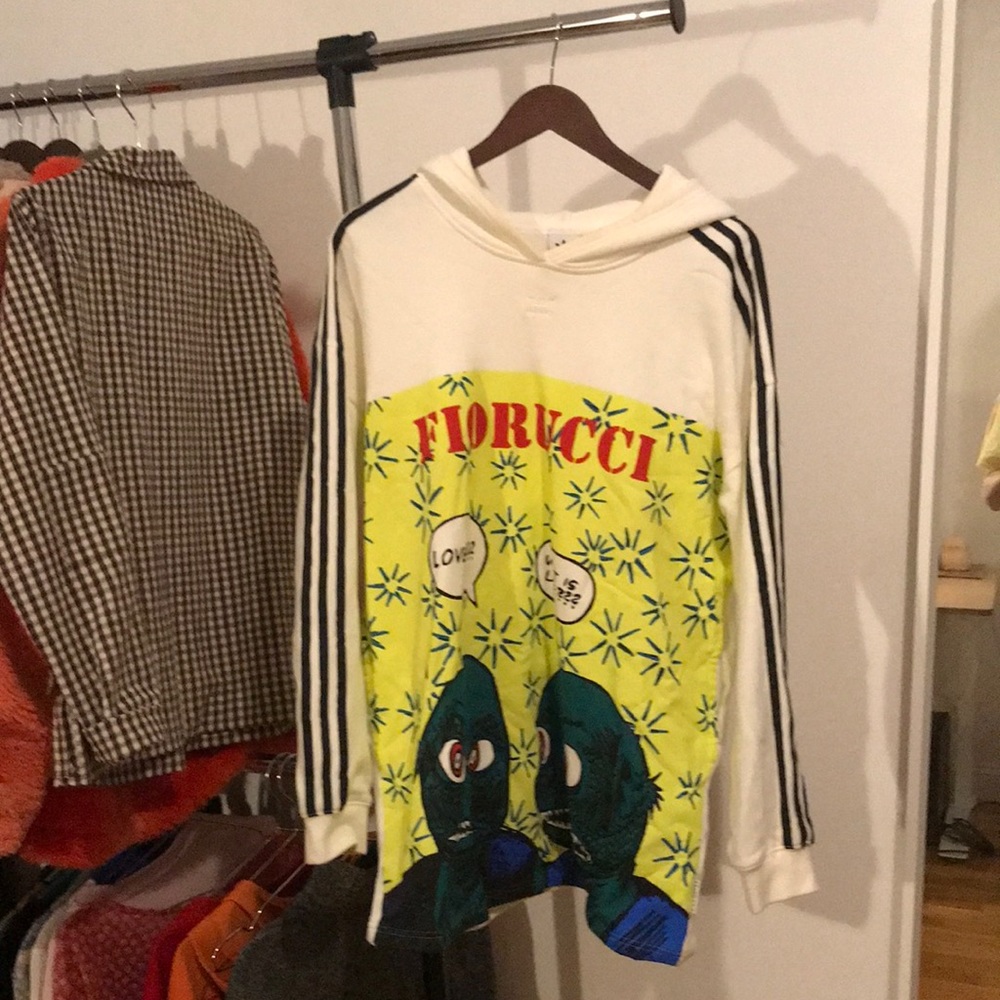 Adidas x Fiorucci Collab Oversized Hoodie